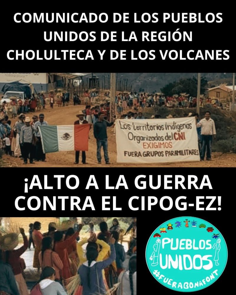 ALTO A LA GUERRA CONTRA EL&nbsp;CIPOG-EZ!